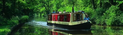 routes for boating holidays in England.